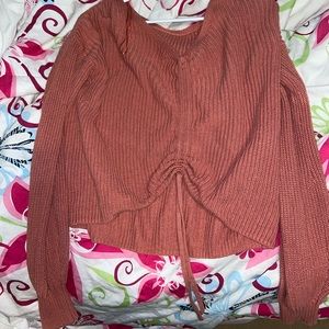 Cinched hollister sweater